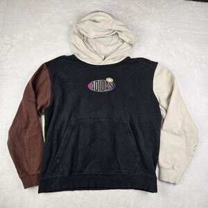 Adidas Originals Trefoil Area 33 Mens L Logo Hoodie Colorblock Sweatshirt